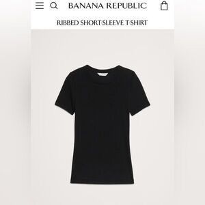 Banana Republic ribbed short sleeve tee (two tops)